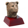 Bear, Antique Gold, Resin Sculpture - 4"